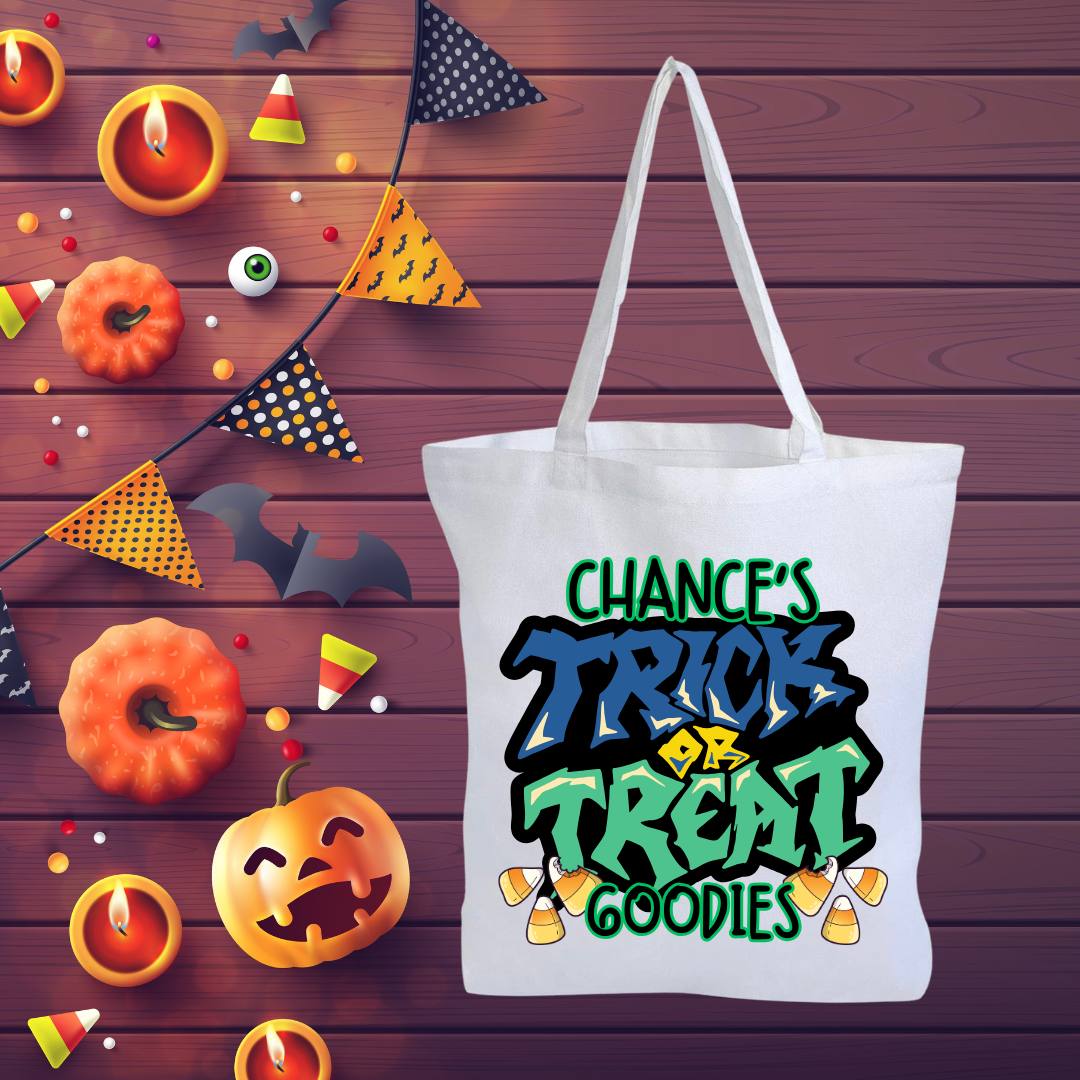 Personalized Halloween Trick Or Treat Bags