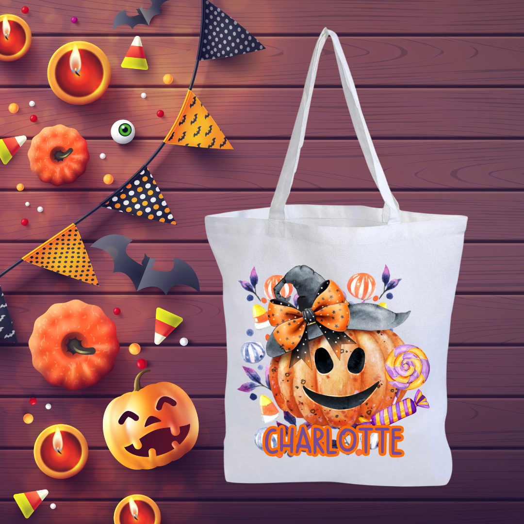 Personalized Halloween Trick Or Treat Bags