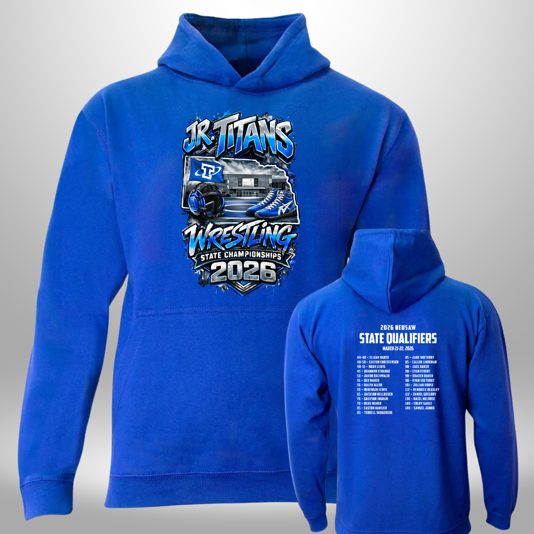 2026 Jr. Titans State Wrestling HOODIE