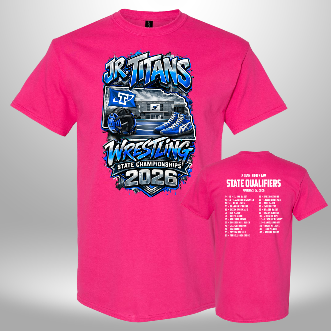 2026 Jr. Titans State Wrestling T-Shirt