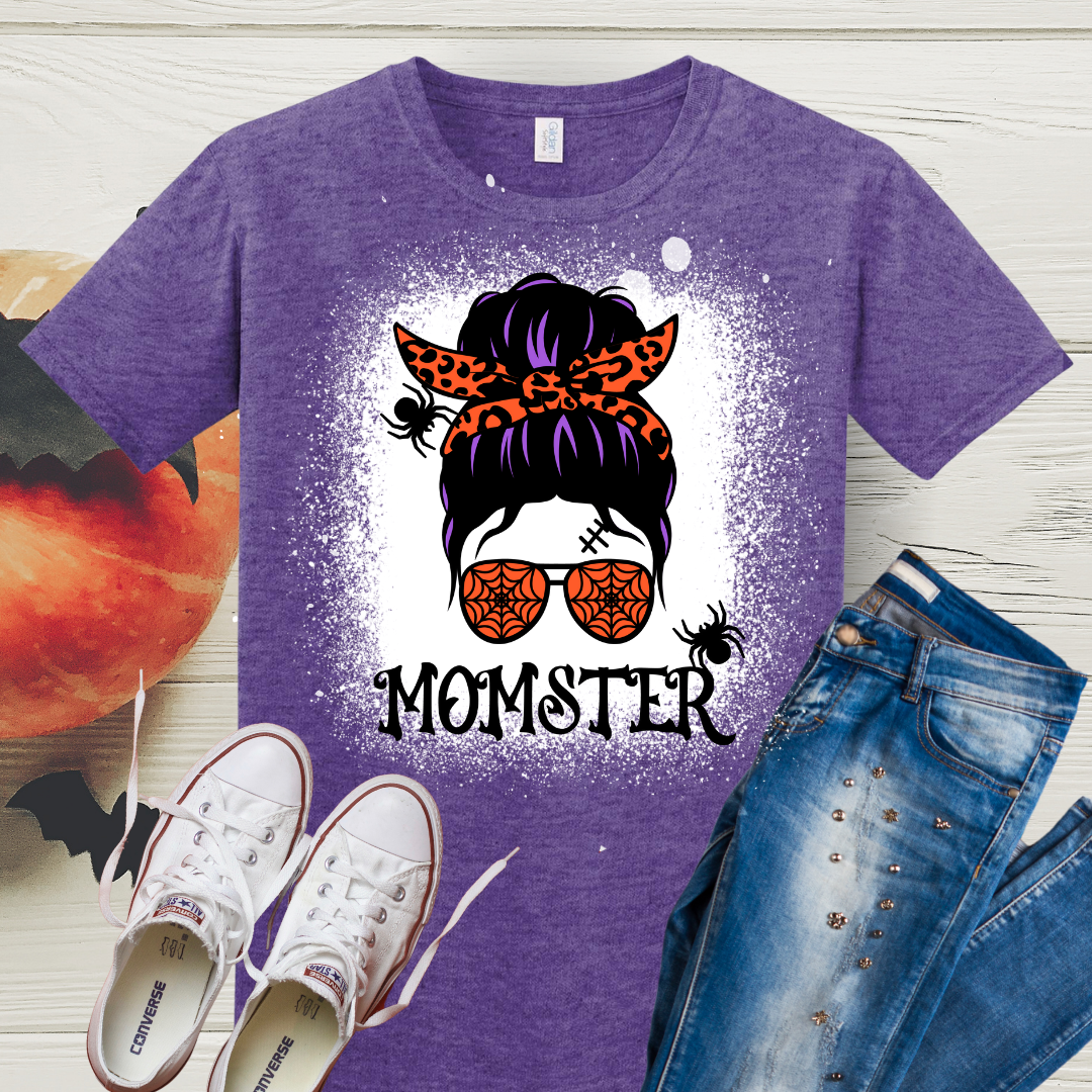 MOMSTER Halloween Bleached Tee