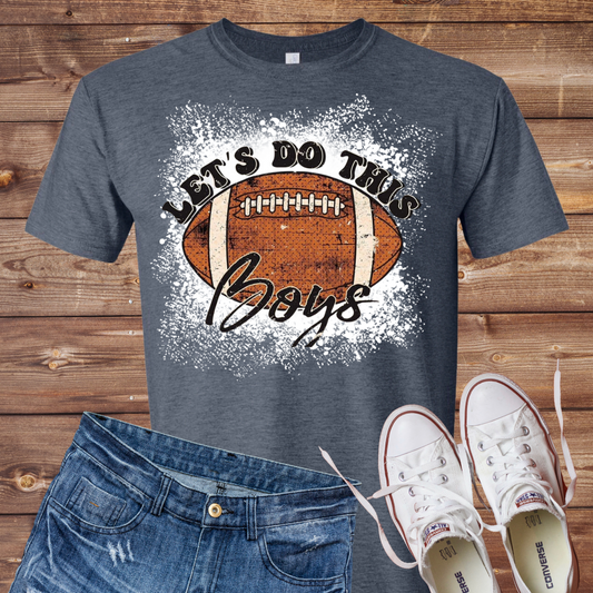 Let’s Do this Boys Football Bleached T-Shirt