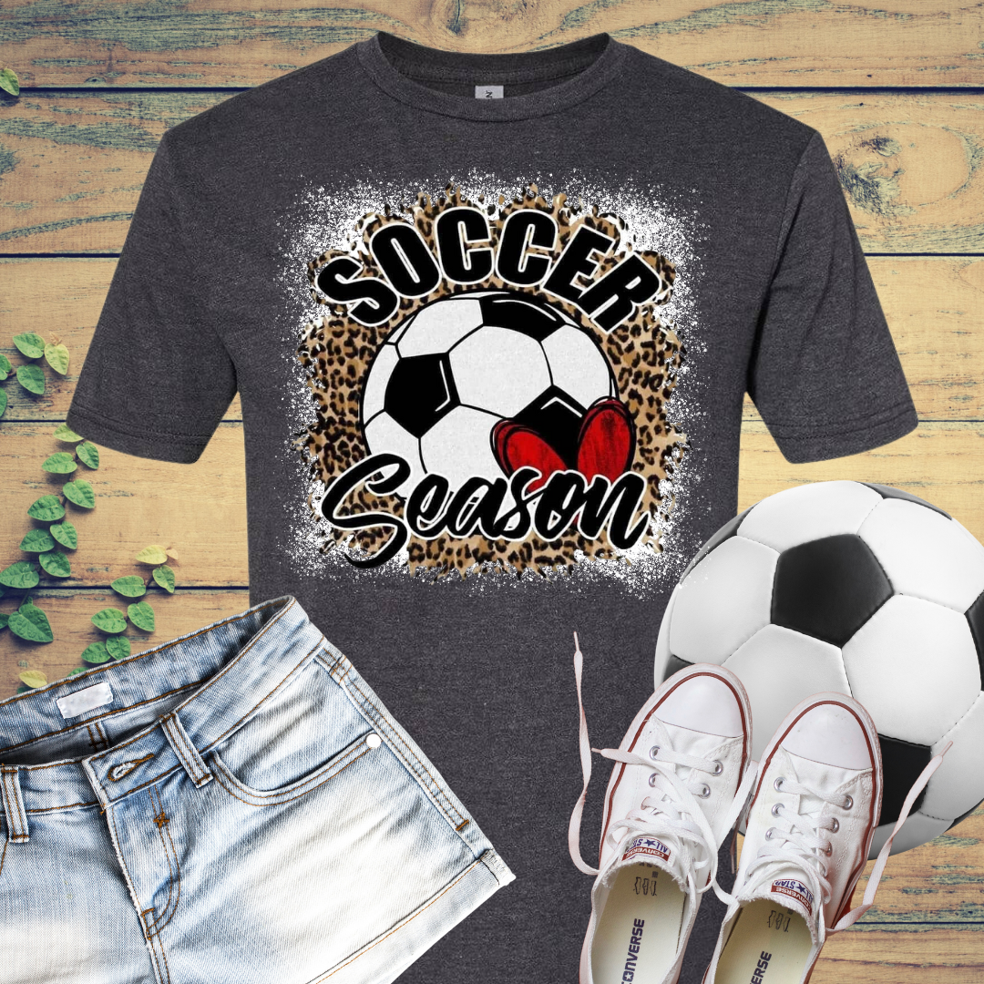 Soccer Season Bleached T-Shirt