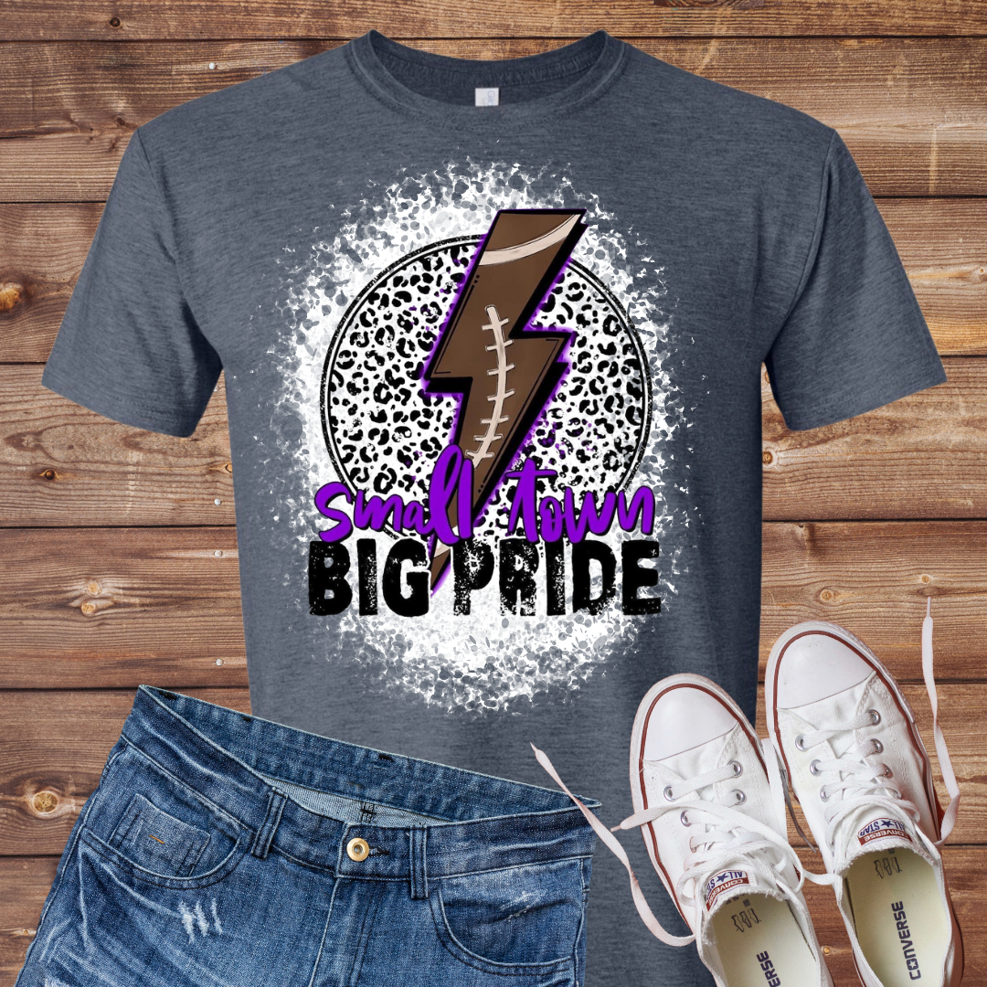 Small Town Big Pride Bleached T-Shirt