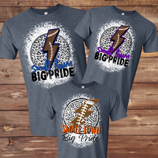 Small Town Big Pride Bleached T-Shirt