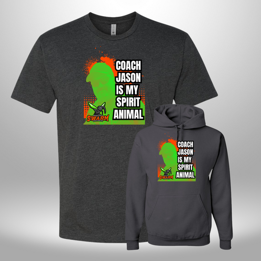 SPIRIT SWARM COACH JASON T-SHIRT & HOODIE