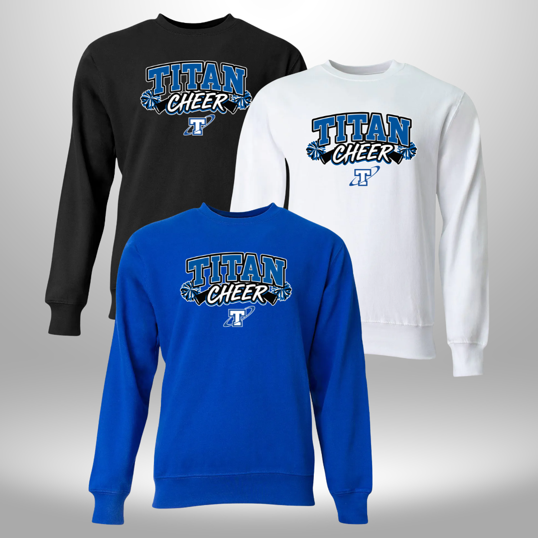PAPILLION TITANS CHEER T-SHIRT, LONG SLEEVE T-SHIRT, SWEATSHIRT, OR HOODIE