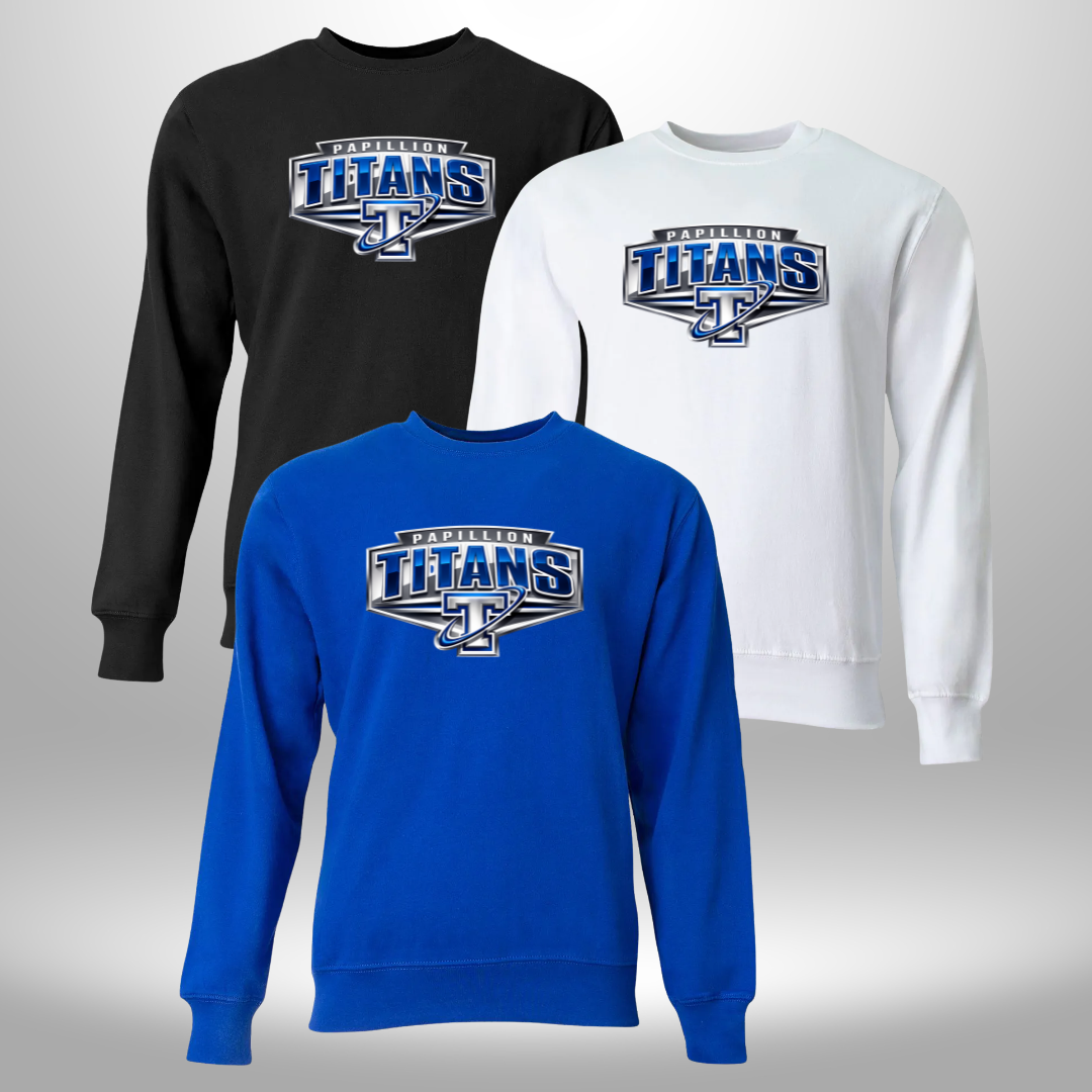 PAPILLION TITANS T-SHIRT, SWEATSHIRT, QTR ZIP, OR HOODIE