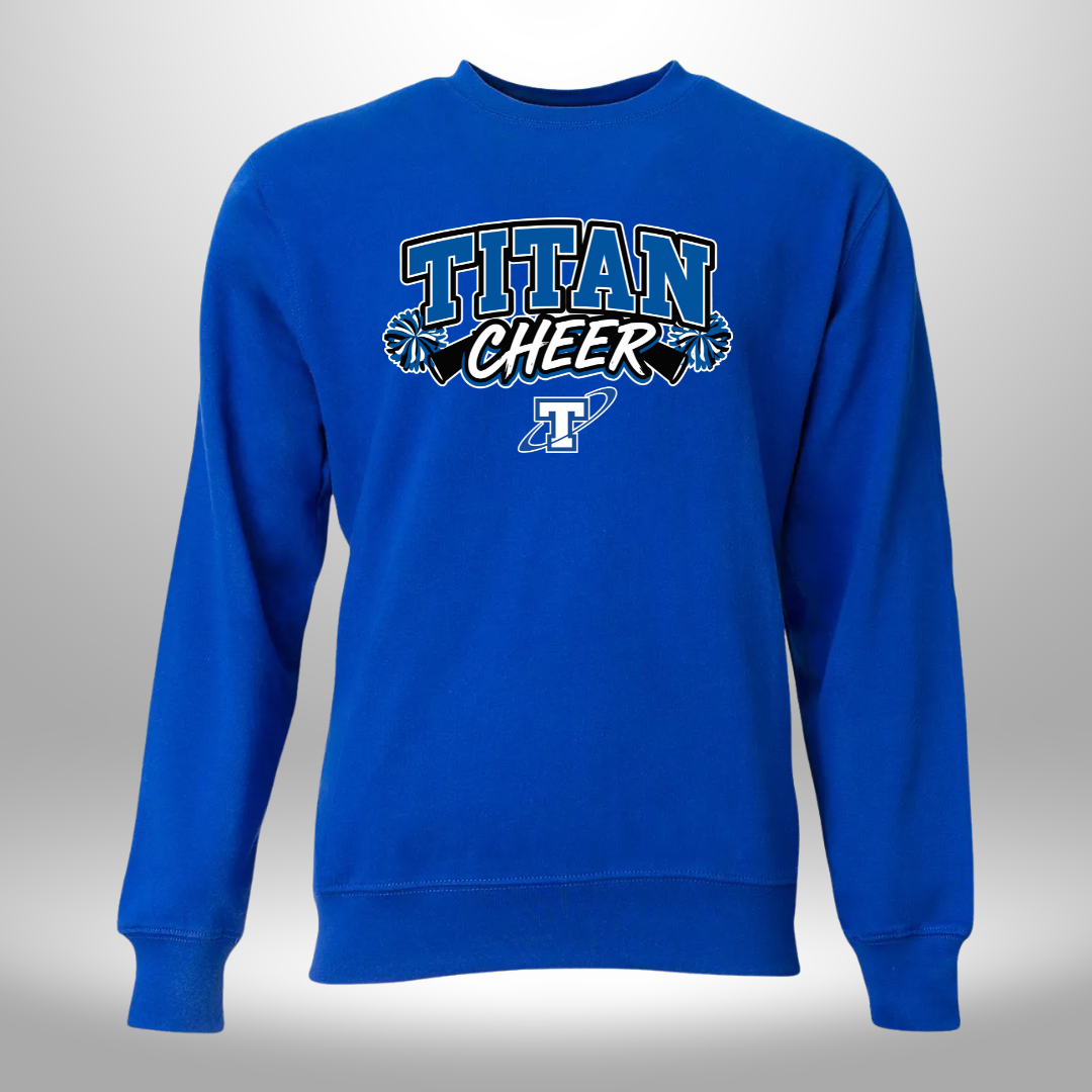 PAPILLION TITANS CHEER T-SHIRT, LONG SLEEVE T-SHIRT, SWEATSHIRT, OR HOODIE