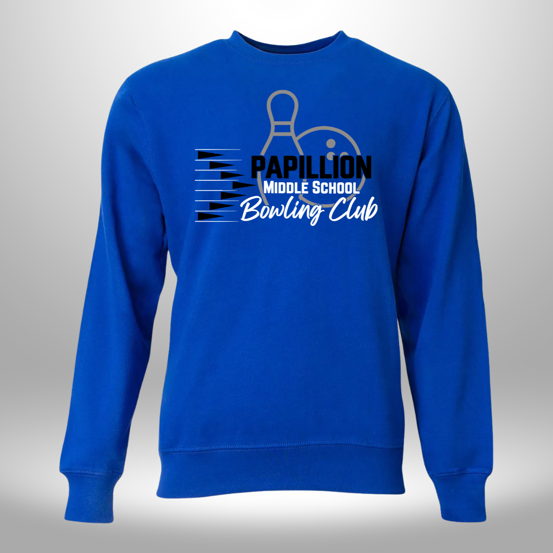 Papillion Middle School Bowling Crew Neck Sweatshirt