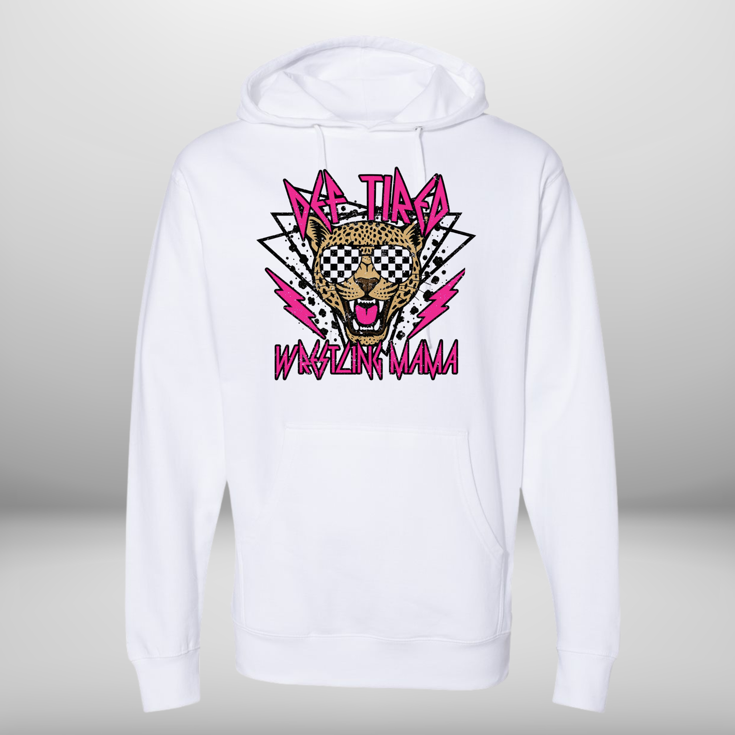 Definitely Tired Wrestling Mama Hoodie, Crew Neck Sweatshirt or T-shirt