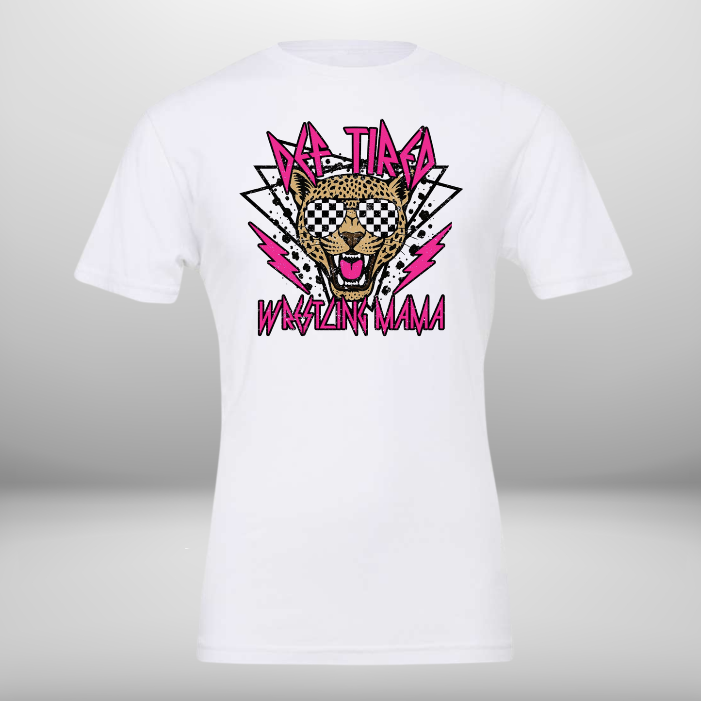 Definitely Tired Wrestling Mama Hoodie, Crew Neck Sweatshirt or T-shirt