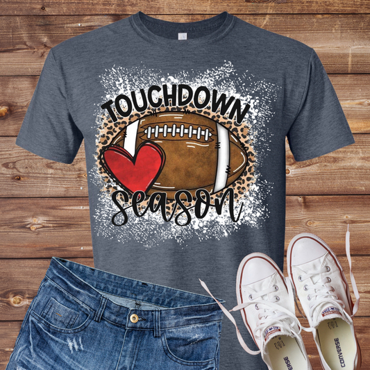Touchdown Season Bleached T-Shirt
