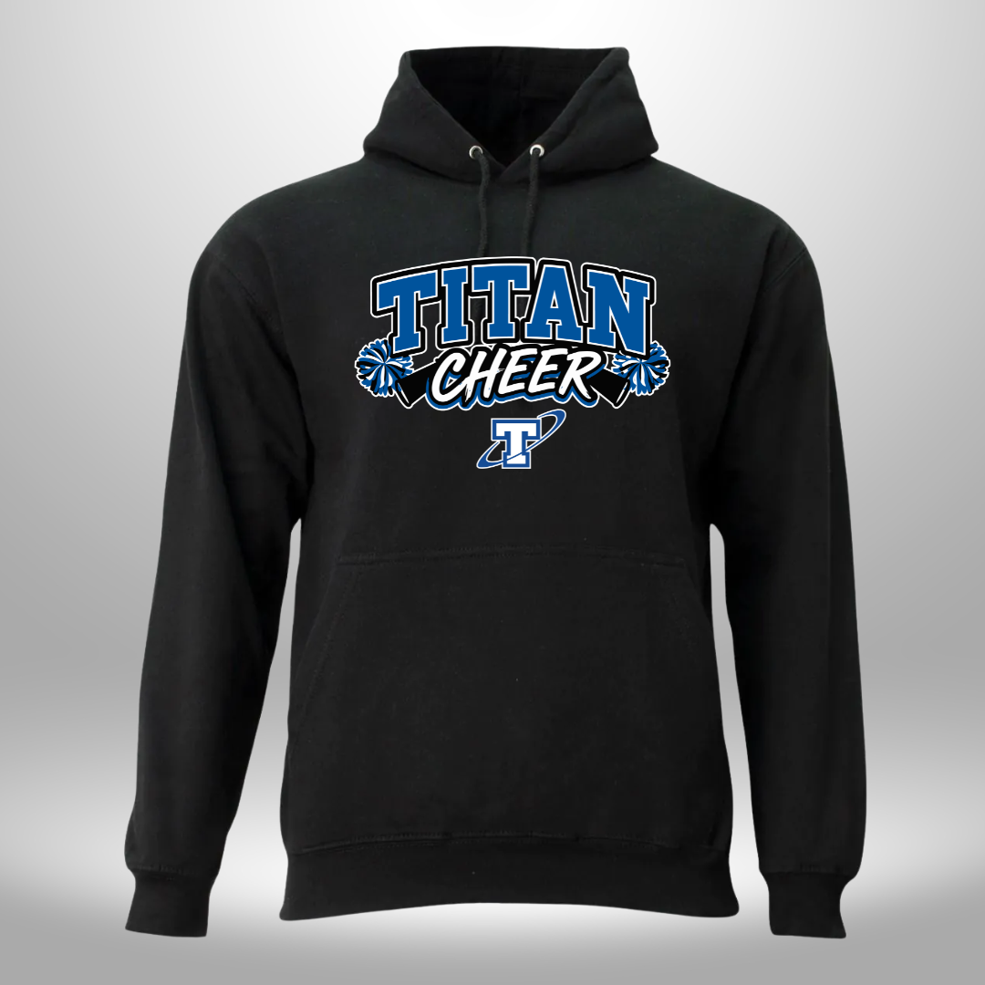 PAPILLION TITANS CHEER T-SHIRT, LONG SLEEVE T-SHIRT, SWEATSHIRT, OR HOODIE