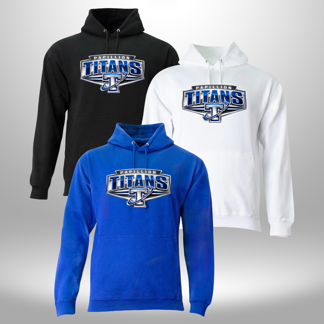 PAPILLION TITANS T-SHIRT, SWEATSHIRT, QTR ZIP, OR HOODIE