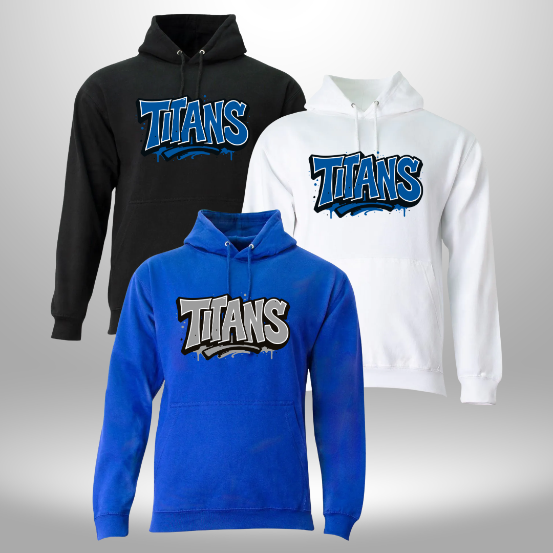 PAPILLION TITANS GRAFFITI T-SHIRT, LONG SLEEVE T-SHIRT, SWEATSHIRT, OR HOODIE