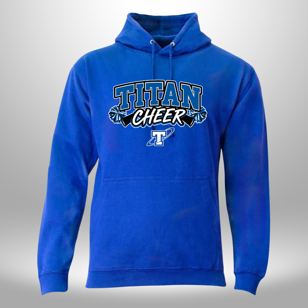 PAPILLION TITANS CHEER T-SHIRT, LONG SLEEVE T-SHIRT, SWEATSHIRT, OR HOODIE