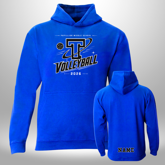 PAPILLION MIDDLE SCHOOL VOLLEYBALL HOODIE