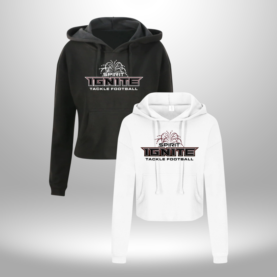 Spirit Ignite Football Women's Cropped Hoodie