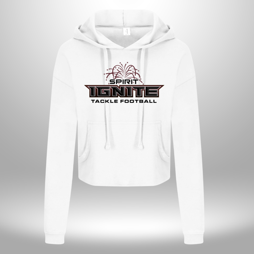 Spirit Ignite Football Women's Cropped Hoodie