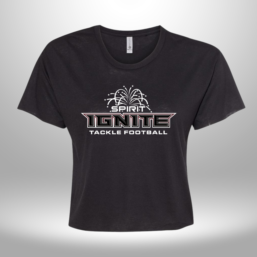 Spirit Ignite Tackle Football Women's Crop T-Shirt
