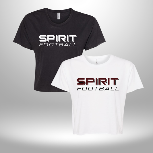 Spirit Football Women's Crop T-Shirt