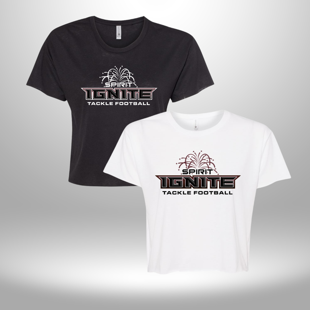 Spirit Ignite Tackle Football Women's Crop T-Shirt