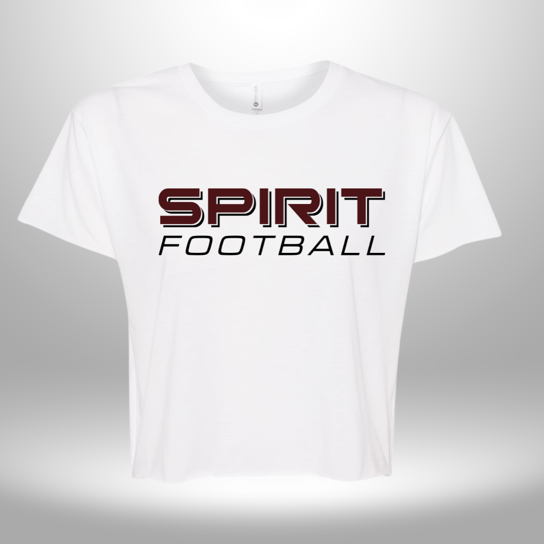 Spirit Football Women's Crop T-Shirt