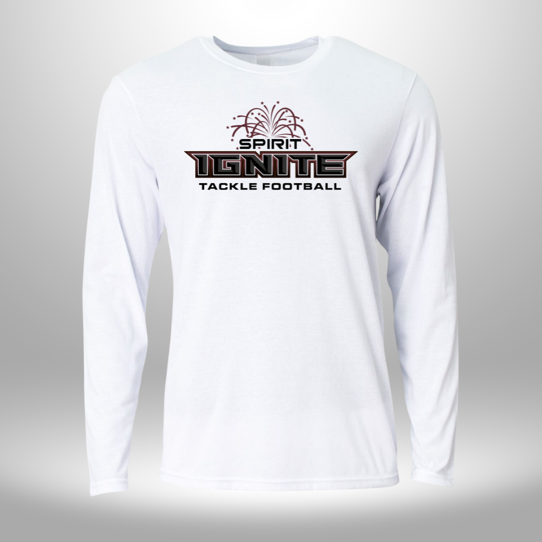 Spirit Ignite Tackle Football Long Sleeve Performance T-Shirt