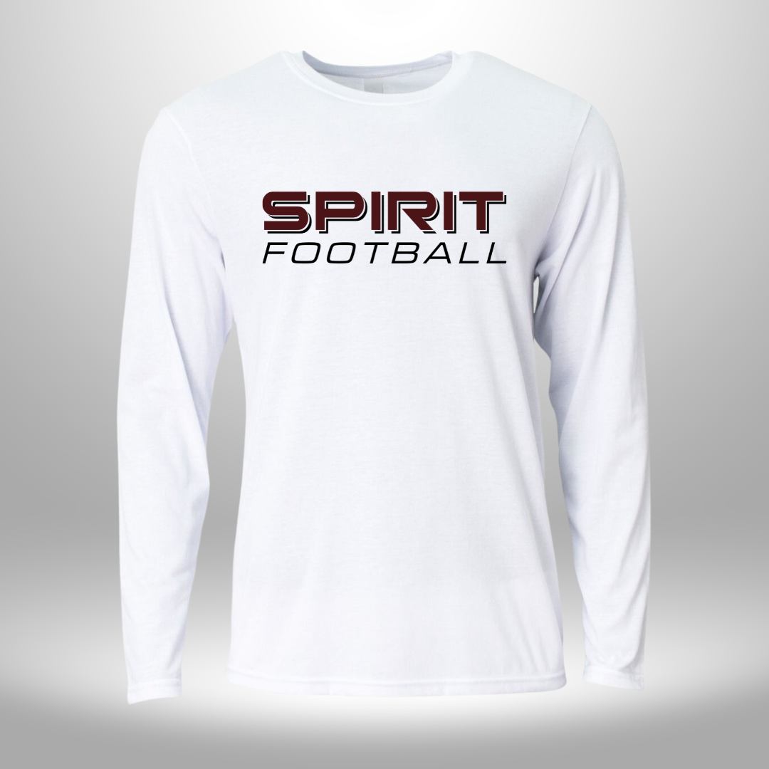 Spirit Football Long Sleeve Performance T-Shirt