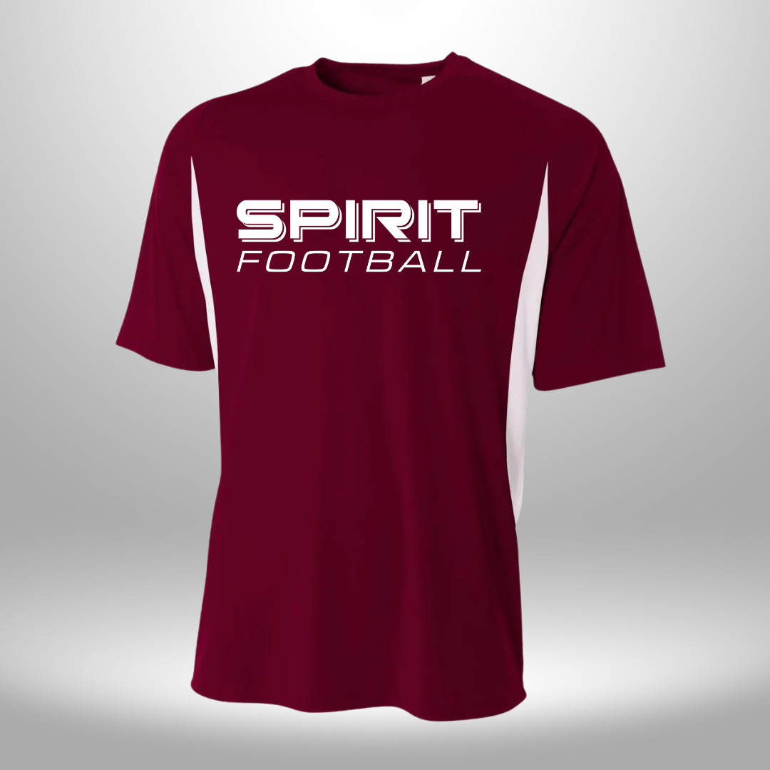 Spirit Football Performance Color Block T-Shirt