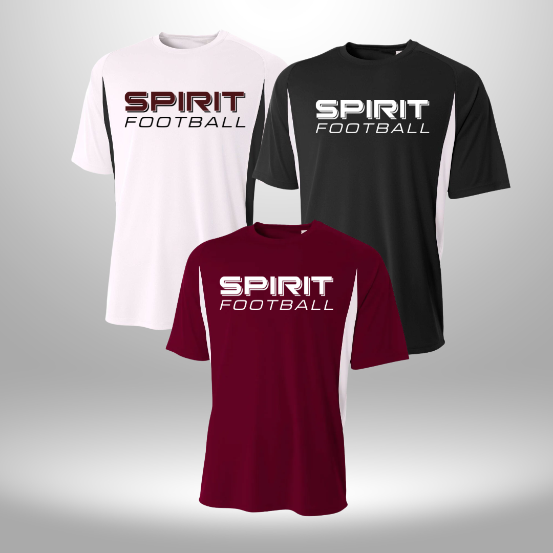 Spirit Football Performance Color Block T-Shirt
