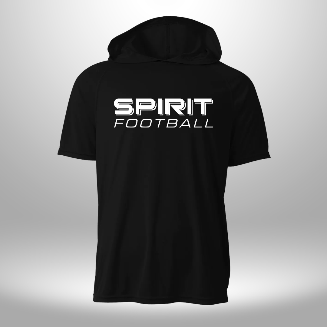 Spirit Football Performance Short Sleeve Hooded Tee