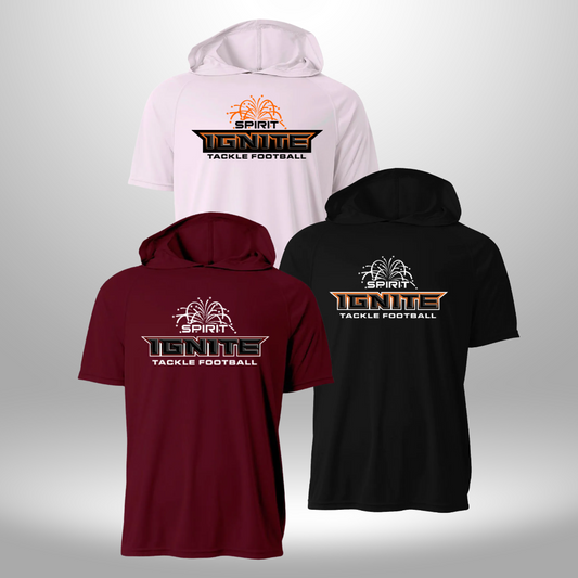Spirit Football Ignite Performance Short Sleeve Hooded