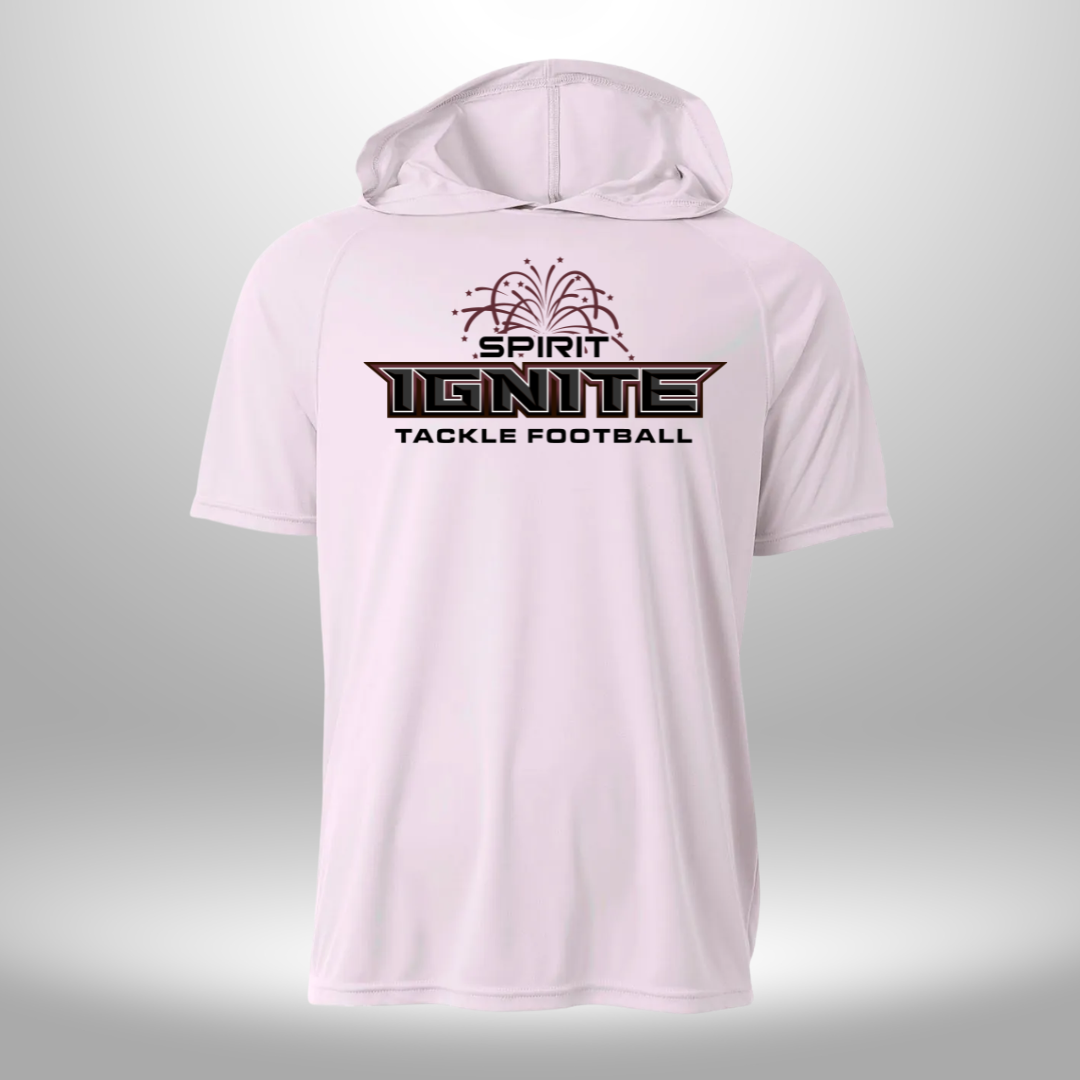 Spirit Football Ignite Performance Short Sleeve Hooded