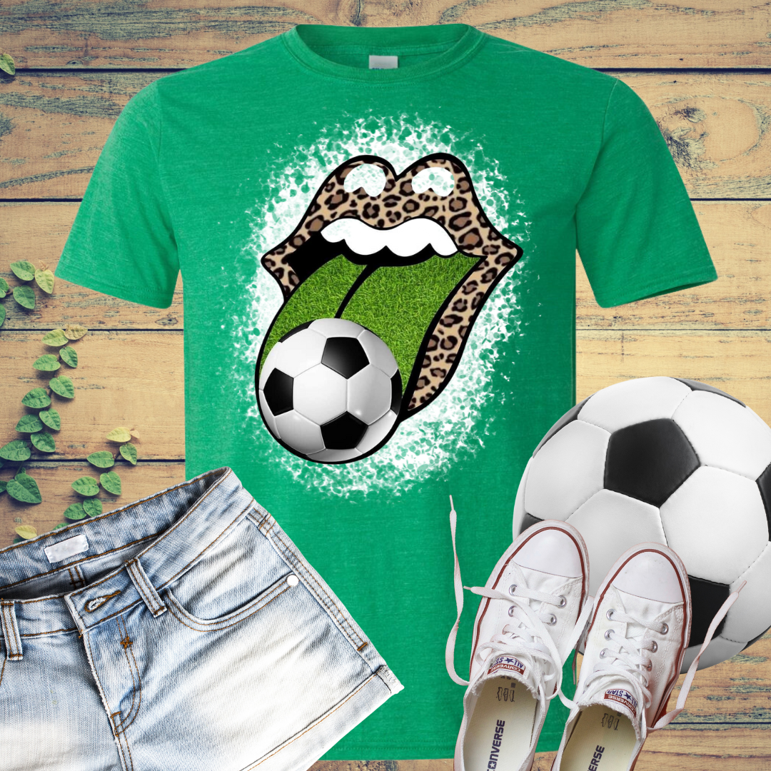 Soccer Tongue Bleached T-Shirt