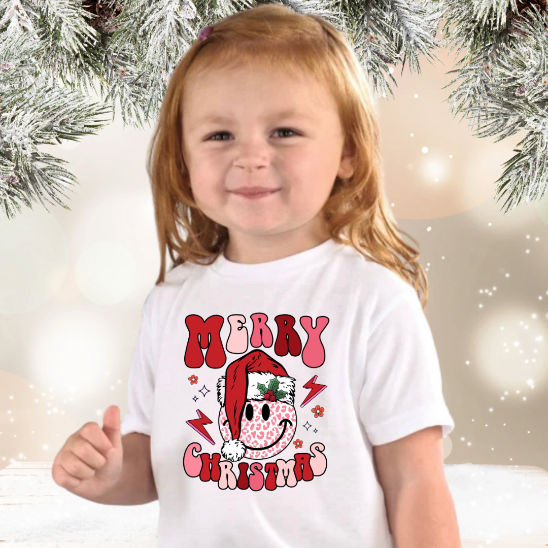 Merry Christmas Groovy Toddler and Youth TShirt