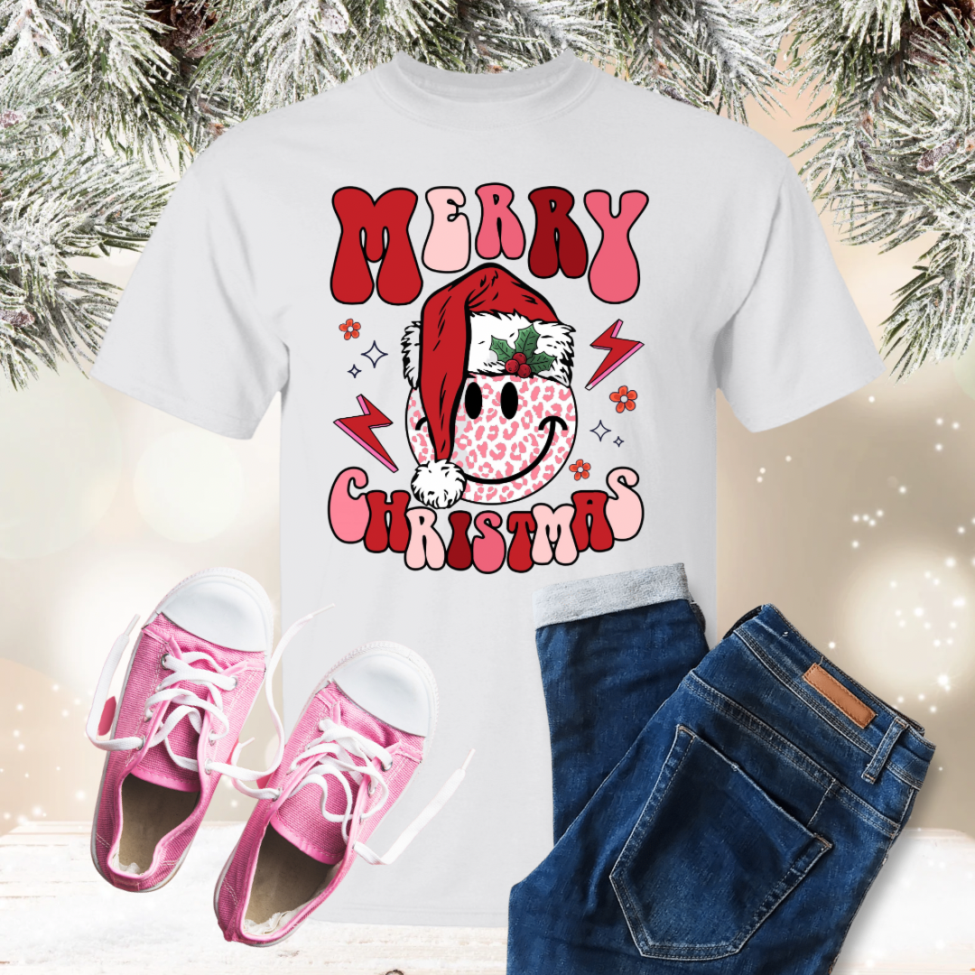 Merry Christmas Groovy Toddler and Youth TShirt