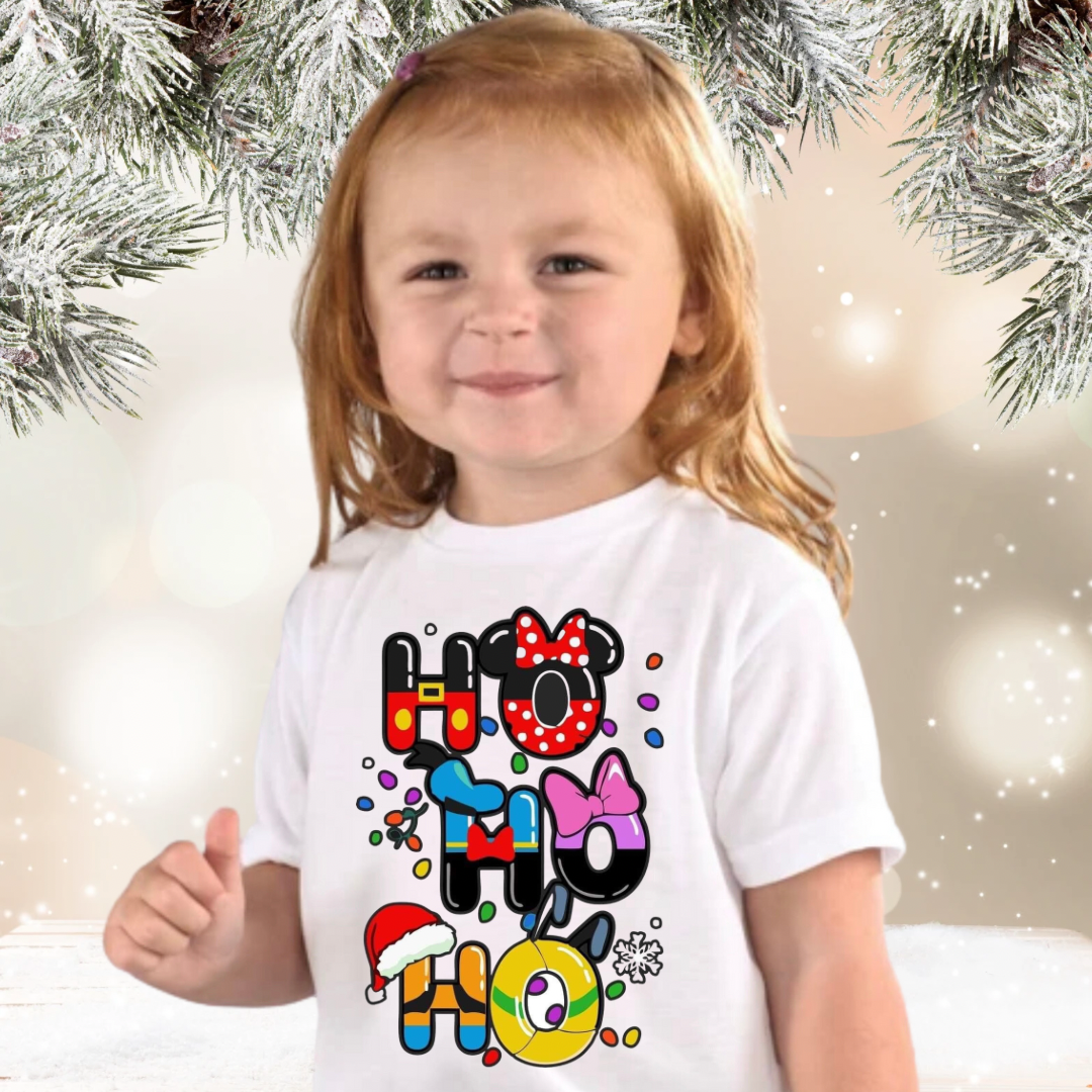 Ho Ho Ho Character Toddler and Youth TShirt