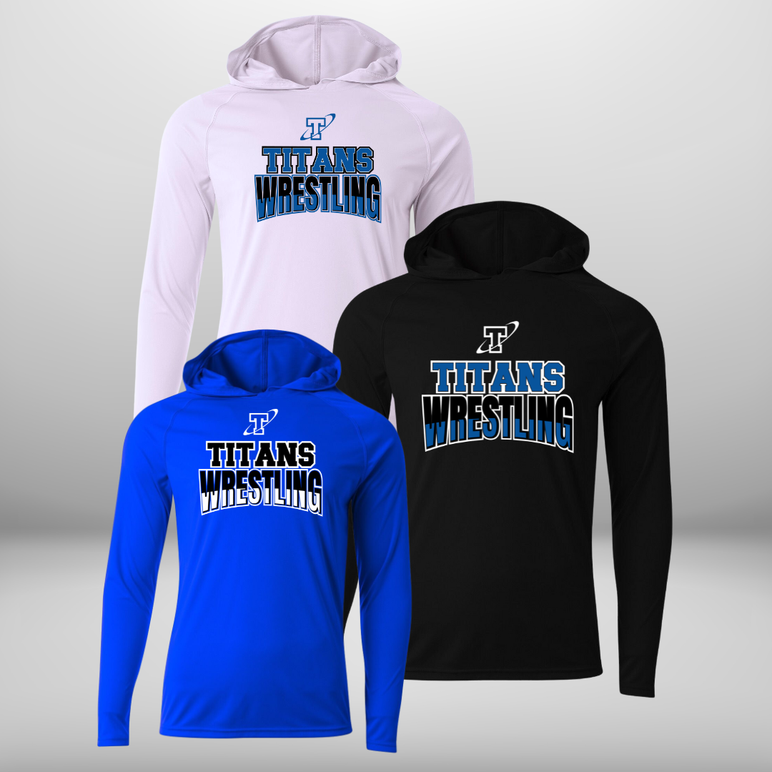 Titan Wrestling Performance Long Sleeve Hooded T-Shirt