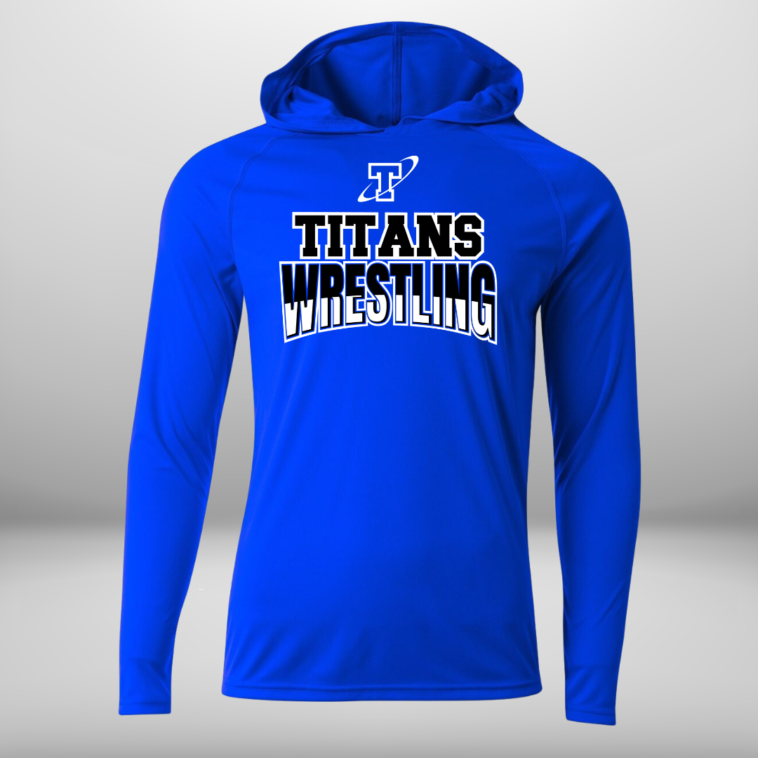 Titan Wrestling Performance Long Sleeve Hooded T-Shirt