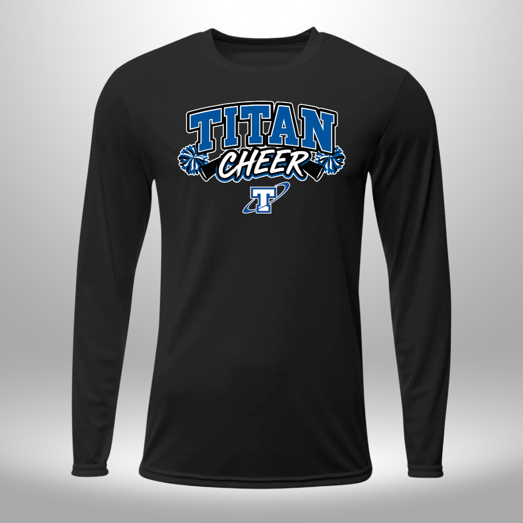 PAPILLION TITANS CHEER T-SHIRT, LONG SLEEVE T-SHIRT, SWEATSHIRT, OR HOODIE