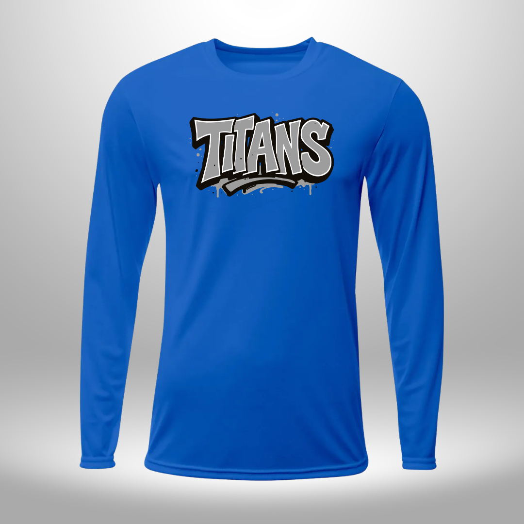 PAPILLION TITANS GRAFFITI T-SHIRT, LONG SLEEVE T-SHIRT, SWEATSHIRT, OR HOODIE
