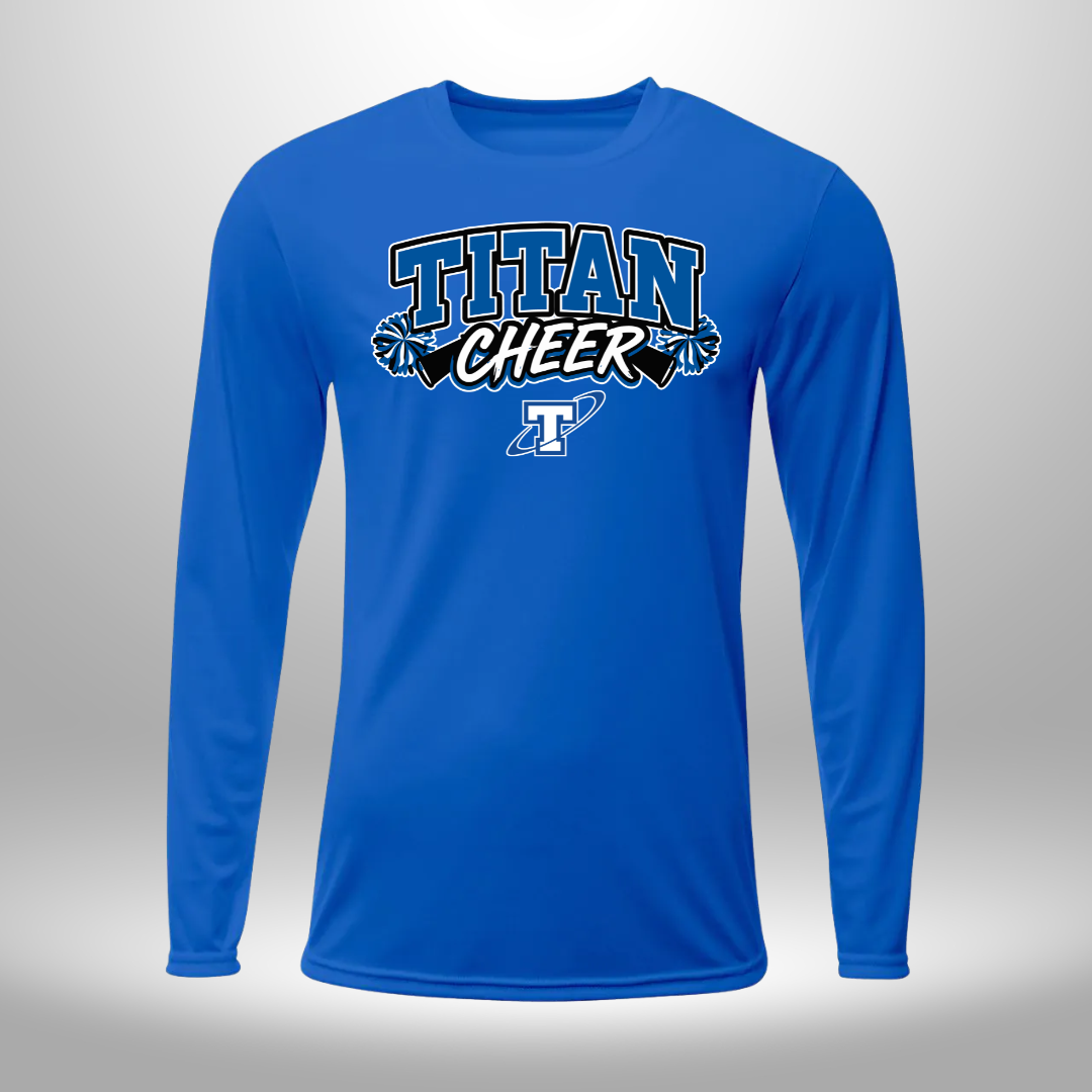 PAPILLION TITANS CHEER T-SHIRT, LONG SLEEVE T-SHIRT, SWEATSHIRT, OR HOODIE