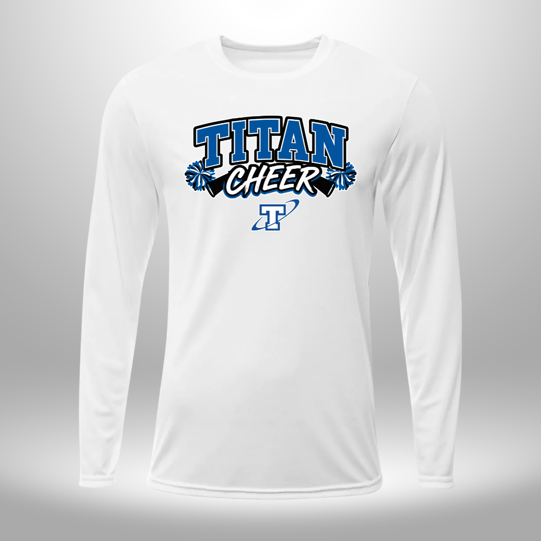 PAPILLION TITANS CHEER T-SHIRT, LONG SLEEVE T-SHIRT, SWEATSHIRT, OR HOODIE