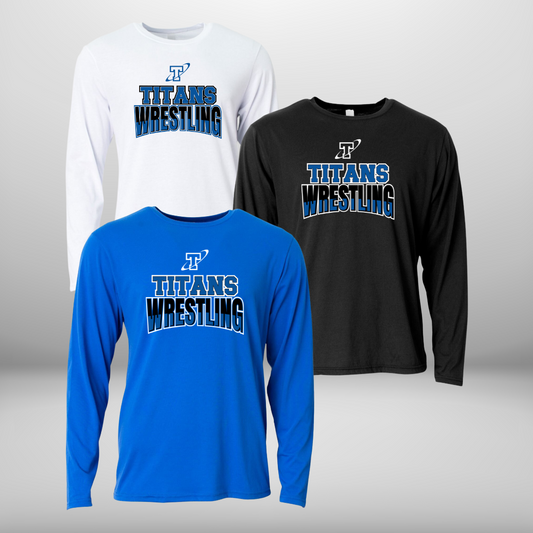 Titan Wrestling Long Sleeve Performance T-Shirtc