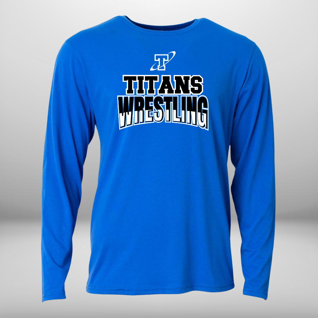 Titan Wrestling Long Sleeve Performance T-Shirtc