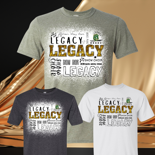Jefferson Legacy Show Choir Word Collage T-Shirt