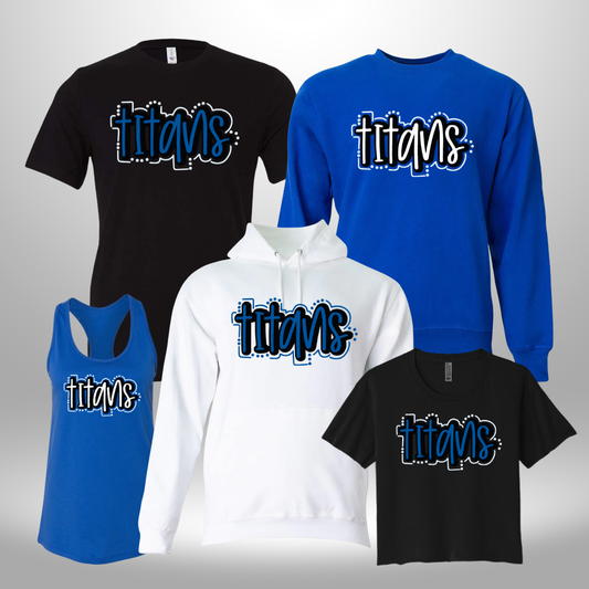 PAPILLION TITANS CUTE T-SHIRT, LONG SLEEVE T-SHIRT, SWEATSHIRT, OR HOODIE
