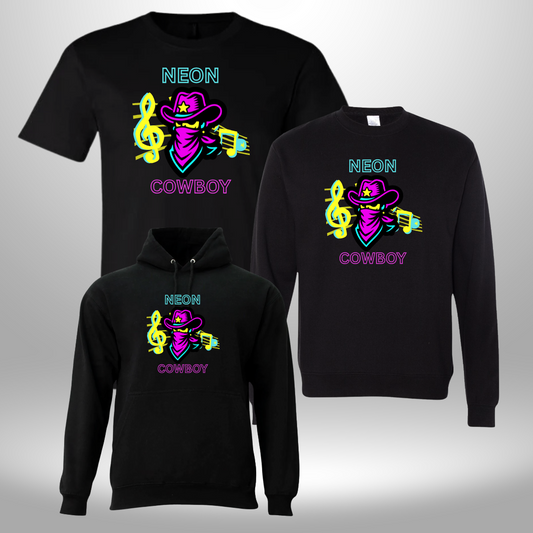 [GENERIC] LIMITED EDITION! PAPIO SOUTH "NEON COWBOY" GLOW IN THE DARK T-SHIRT, CREWNECK, OR HOODIE